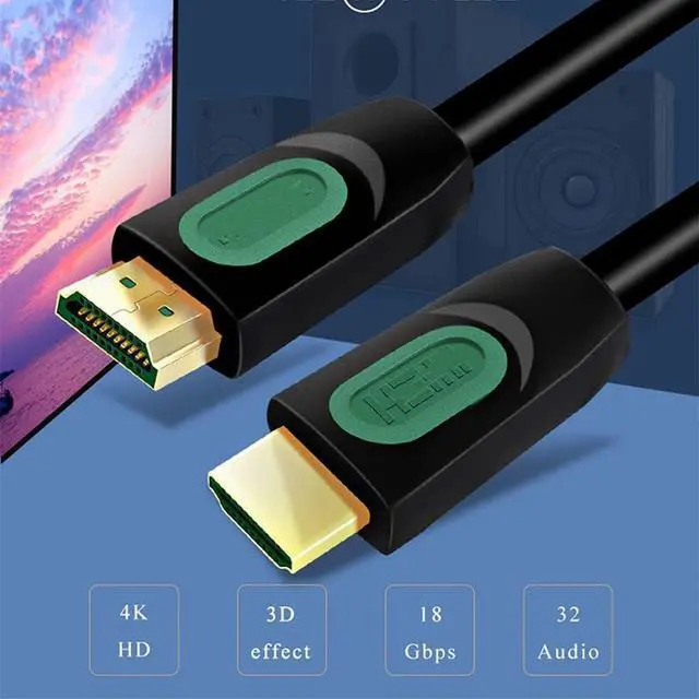 Alt view image 2 of 6 - HDMI-Compatible Adapter Cable HD Video Cables Male to Port 4K Extender Cord for Laptops Switcher HDMI Splitter (Color : As Shown, Size : 1.5m)