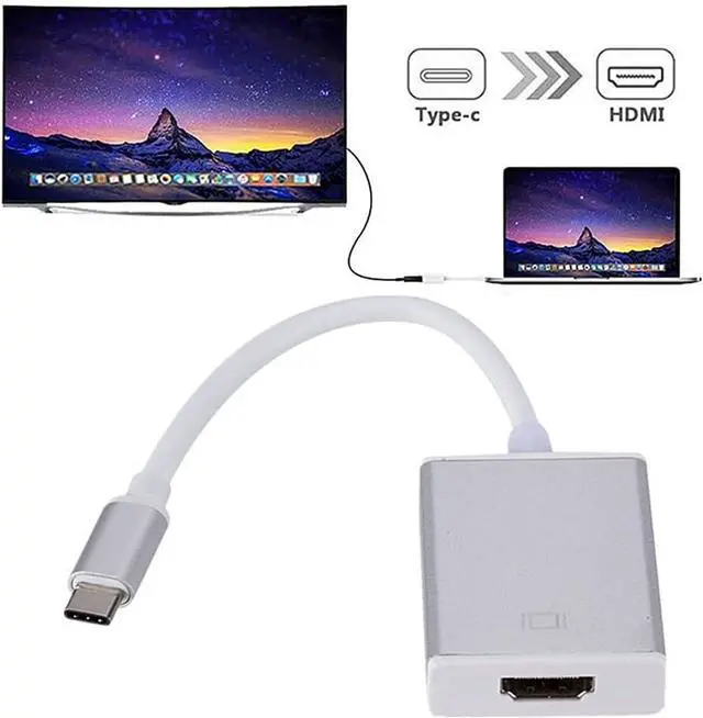 Alt view image 4 of 5 - USB 3.1 to Hdmi USB C to Hdmi Adapter Cable USB 3.1 to Hdmi Switch Cable Converter for Type C Device USB Type C to Hdmi (Color : B, Size : One Size)