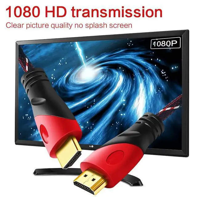 Alt view image 5 of 5 - HDMI Cable Video Cables HDMI to HDMI Cable Gold Plated 1.4 1080P 3D Cable for HDTV Splitter Switcher (Color : As Shown, Size : 1.5m)