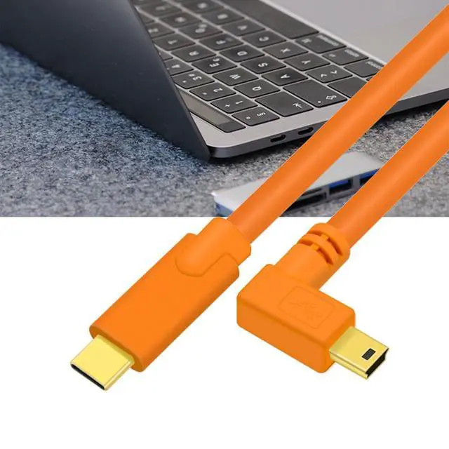 Alt view image 2 of 7 - Professional T Type Data Cable for Fast Speed Transfer and Durability Photography Equipment Connection