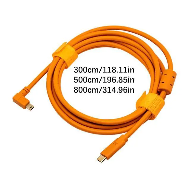 Alt view image 3 of 7 - Professional T Type Data Cable for Fast Speed Transfer and Durability Photography Equipment Connection