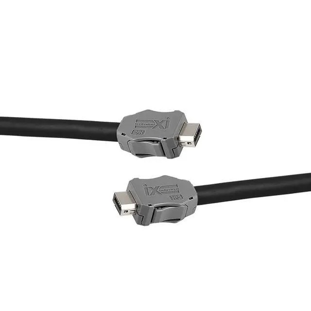 Alt view image 2 of 6 - Alvin's Cables IX Industrial IX30G-A-10S-CV A-Key Cat6a Ethernet Cable for PLC Machine Vision Industrial Automation Sensor PoE, High-Flex Drag-Chain 1m|3.3ft