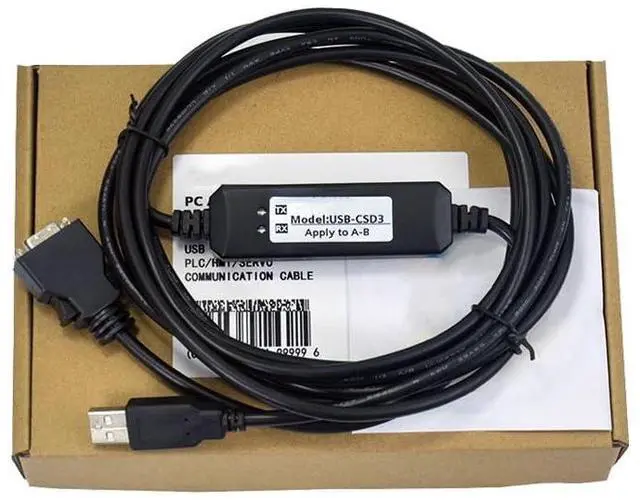 Main image of USB-CSD3 Applicable Servo Drive Debugging Cable Computer USB Port Download Debugging Cable Dual Chip Design Industrial Grade 3 Meters
