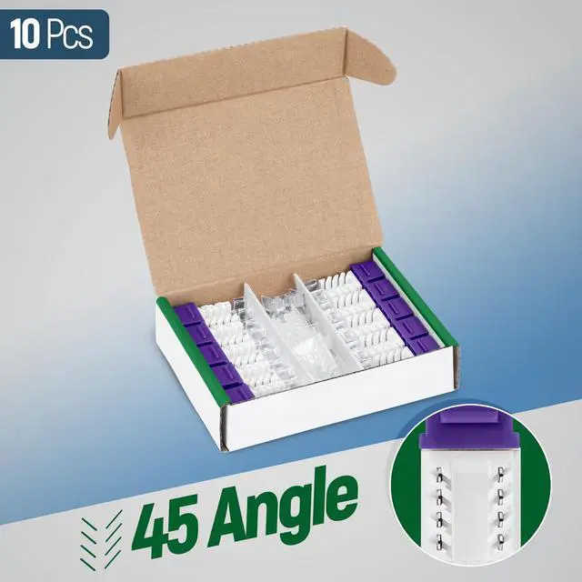 Alt view image 6 of 7 - Everest Media Solutions Bundle 2 Items: 45Term - Speed Termination Tool + 10 Pack of RJ45 CAT6A UTP Keystone Jacks - Purple