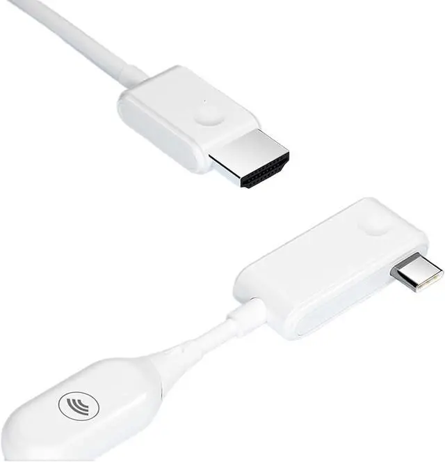 Alt view image 2 of 4 - CS7 Wireless Video Receiver Screen Projection Cable 1080P TY>pe C Extender Dual-Mode HDMI-Compatible USB for TV