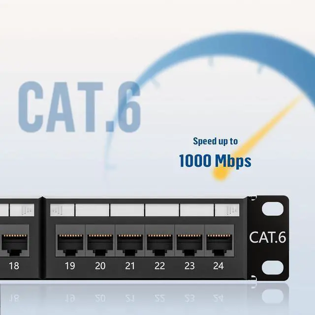 Alt view image 6 of 7 - FGB 1U 24 Port Patch Panel and 2U 48 Port Cat6 Patch Panel