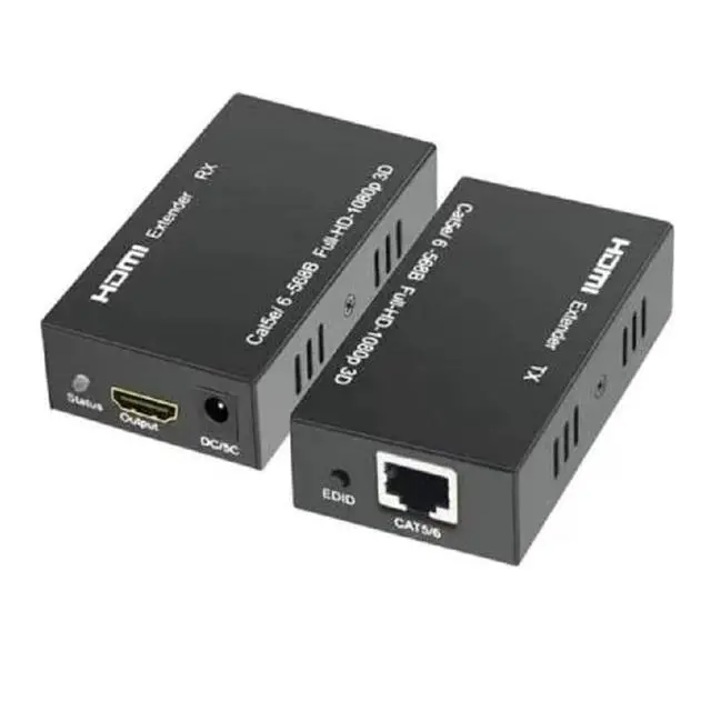Alt view image 3 of 6 - HDMI Network Extender 60 Meters 1080P Single Network Cable Extension HDMI Signal Extender