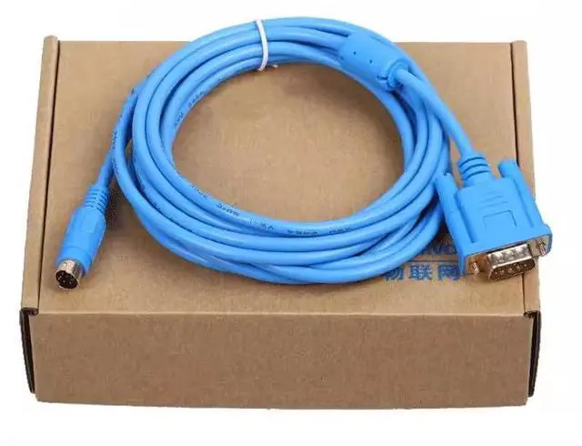 Main image of MT6000/MT8000-FX for MT Series Touch Panel FX PLC Communication Cable Male-8pin Gold-Plated Connector Blue Version 3 Meters