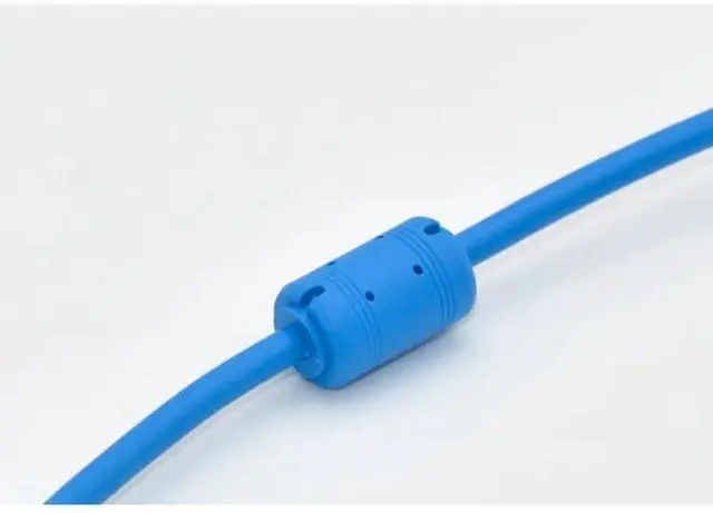 Alt view image 3 of 4 - MT6000/MT8000-FX for MT Series Touch Panel FX PLC Communication Cable Male-8pin Gold-Plated Connector Blue Version 3 Meters