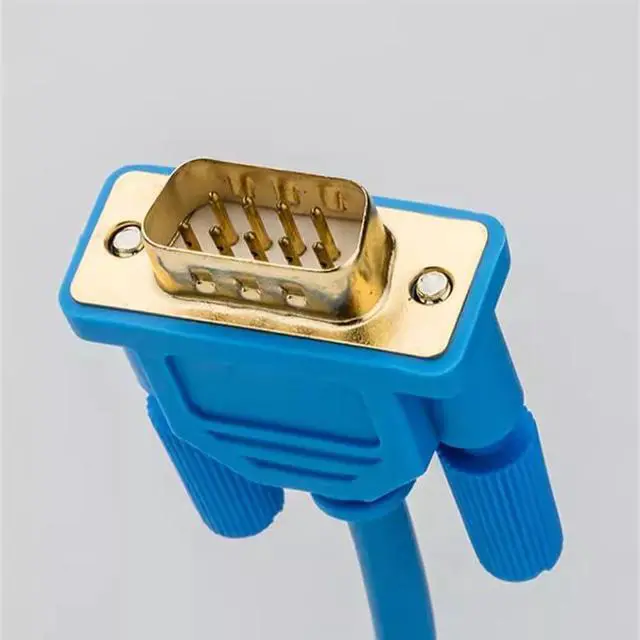 Alt view image 2 of 4 - MT6000/MT8000-FX for MT Series Touch Panel FX PLC Communication Cable Male-8pin Gold-Plated Connector Blue Version 3 Meters