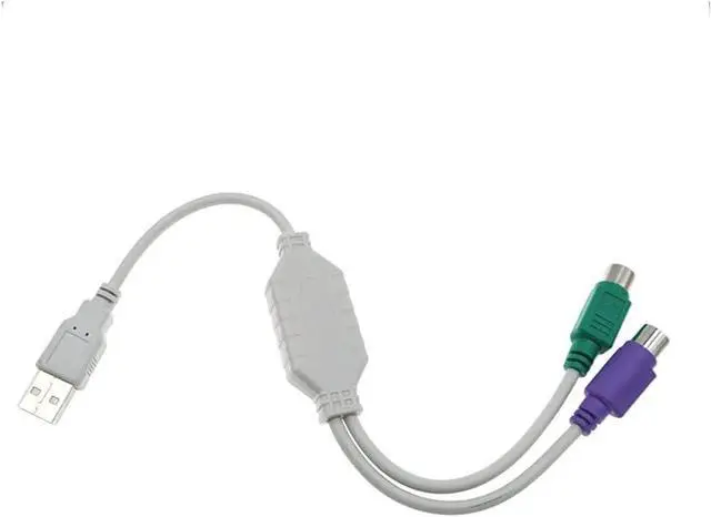 Main image of USB to Ps/2 Female to Mouse + Keyboard Interface Converter USB to 2 6pin Female Adapter Cable