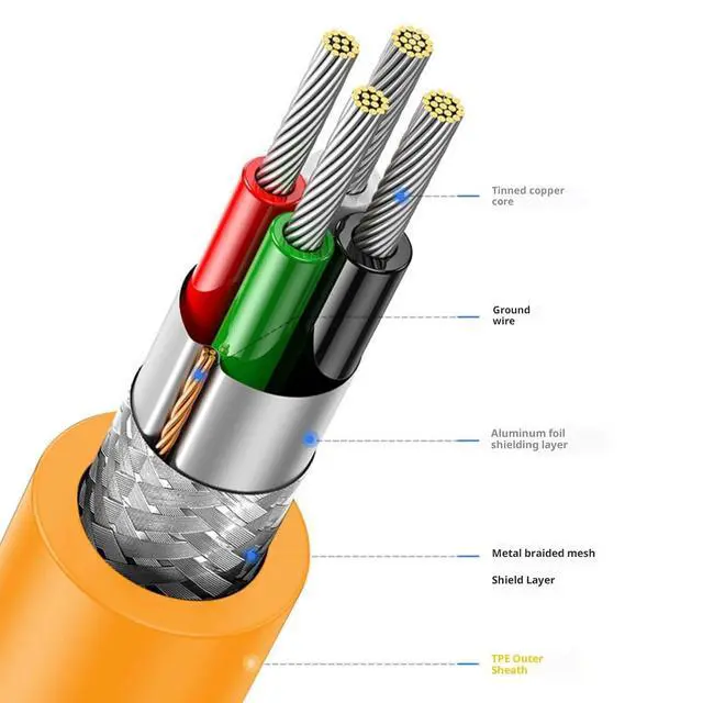 Alt view image 6 of 7 - Professional T Type Data Cable for Fast Speed Transfer and Durability Photography Equipment Connection