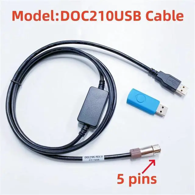 Alt view image 2 of 5 - Cable DOC210 Suitable for GTS-2000 GM52 OS/ES-600 OS/ES100 CX101Total Station Compatible with Win7 Win8 Win10 Win11 PC sys