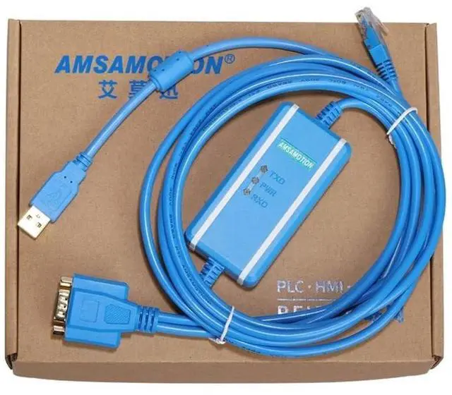 Main image of 1747-UIC Compatible USB Interface A-B SLC Series PLC Programming Communication Cable USB-1747PIC RS232/DH-485 Interface (Blue)