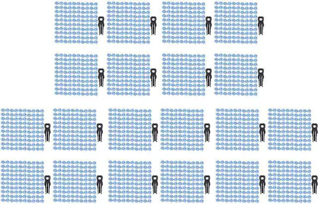Main image of 2000 Pcs RJ45 Port Ethernet LAN Hub Anti Dust Cover Plug Cap Blockout Protector with Proprietary Lock and Key