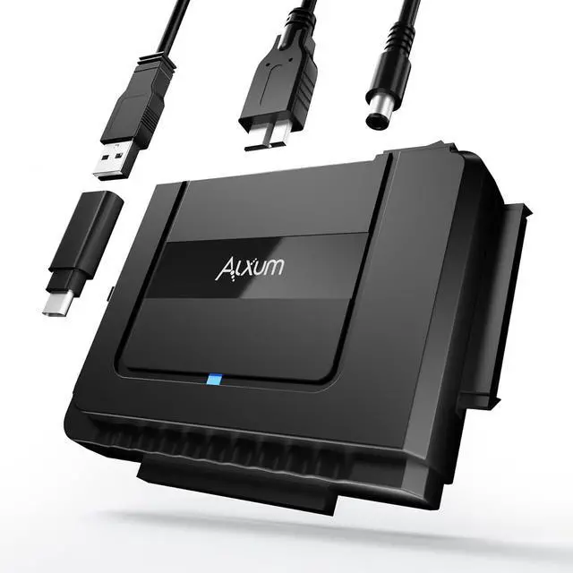 Main image of SATA to USB 3.0 Adapter - External Hard Drive Reader Recovery Converter for Universal 2.5" 3.5" HDD SSD Optical Drive, 2.5/3.5 Inch SATA IDE Hard Drive Adapter Transfer Kit Included Power 12V 2A