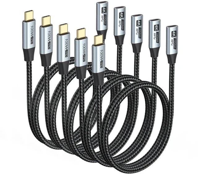 Main image of USB Cable USB Male to Female Extension Cable (6 Feet, 5-Pack)