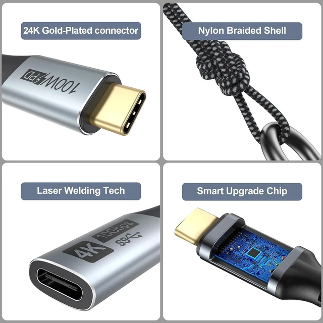 Alt view image 6 of 7 - USB Cable USB Male to Female Extension Cable (6 Feet, 5-Pack)