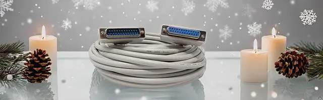 Alt view image 4 of 4 - Your Cable Store 50 Foot DB25 25 Pin Serial Port Cable Male to Female RS232