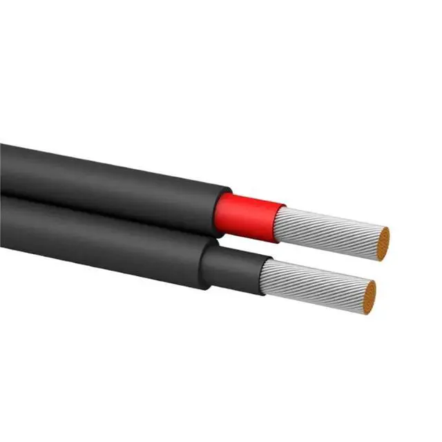Alt view image 7 of 7 - 30 Meters Twin Core 2x4/2x6MM2 Solar Cable Black 2 Pins PV Wire Copper Conductor XLPE Jacket Photovoltaic Tinned Copper(2X4MM2)