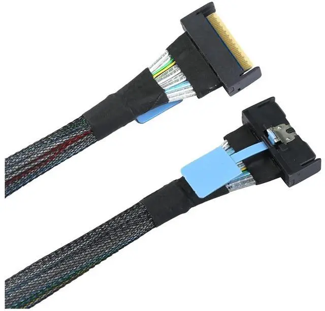 Main image of Slimline SFF-8654 8I 5.0 PCIE 74pin to 865 Server Data Adapter Cable PCIE5.0 PC Accessories 0.8M
