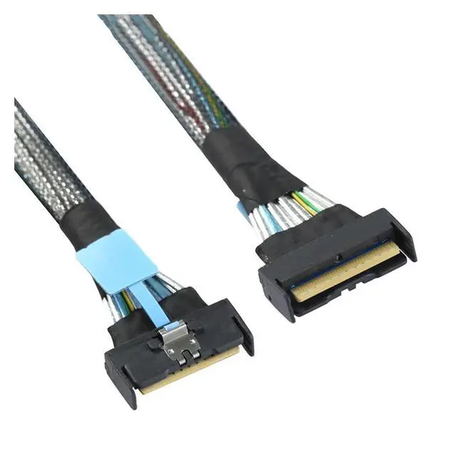 Alt view image 3 of 5 - Slimline SFF-8654 8I 5.0 PCIE 74pin to 865 Server Data Adapter Cable PCIE5.0 PC Accessories 0.8M