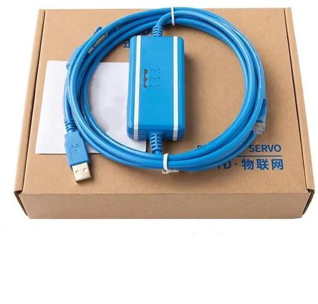 Main image of 1 pc New Applicable USB-KV PLC Programming Cable KV Full Series Data Cable Download Cable Blue Isolated