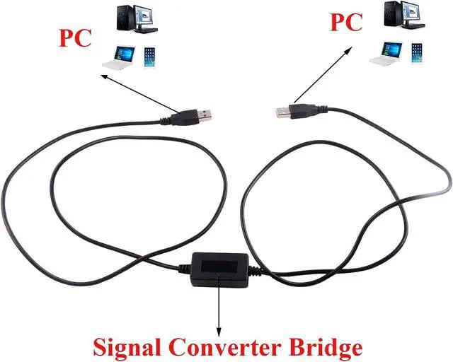 Alt view image 2 of 7 - USB TTL Converter Null Modem Crossover USB Connection Bridge PC Communication Cable