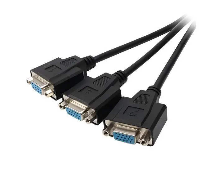 Alt view image 5 of 7 - VHDCI Breakout Cable&Adapter-VHDCI(SCSI 68Pin) M to 3-Port VGA Female Splitter Breakout Cable for NVIDIA and VisionTek Graphics Cards
