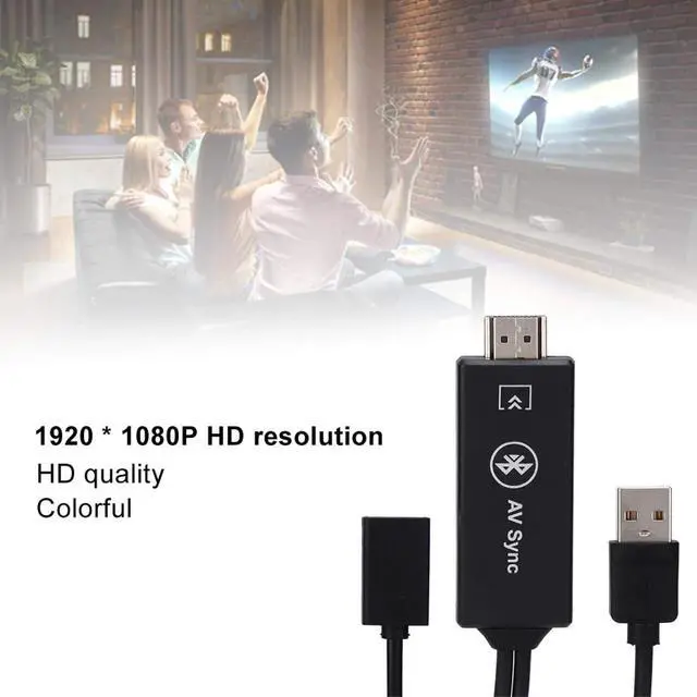 Alt view image 2 of 7 - VBESTLIFE Mobile Phone to TV Cable 1080P USB Type C to HDMI Adapter, Screen Mirroring Cable for Phone, TV, Projector, Monitor
