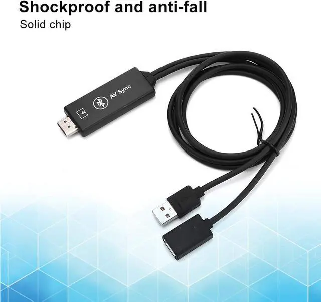 Alt view image 4 of 7 - VBESTLIFE Mobile Phone to TV Cable 1080P USB Type C to HDMI Adapter, Screen Mirroring Cable for Phone, TV, Projector, Monitor