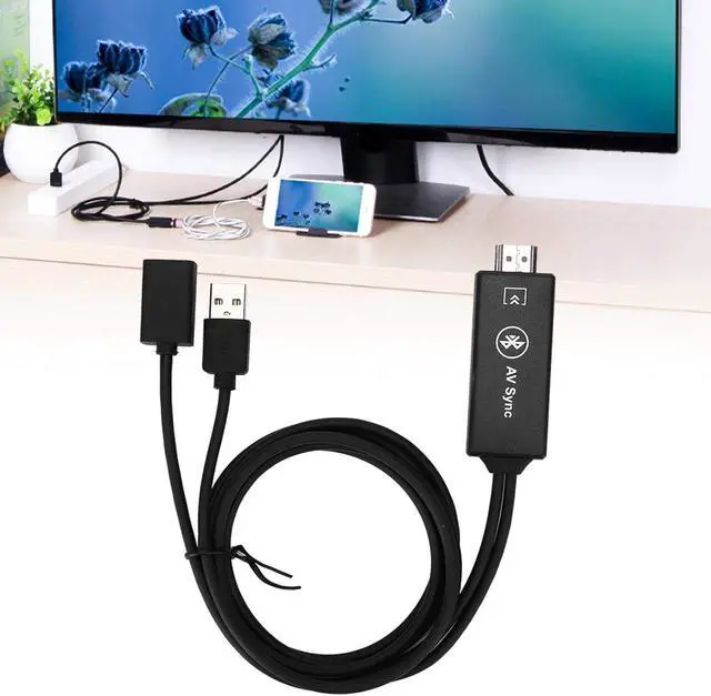 Alt view image 7 of 7 - VBESTLIFE Mobile Phone to TV Cable 1080P USB Type C to HDMI Adapter, Screen Mirroring Cable for Phone, TV, Projector, Monitor