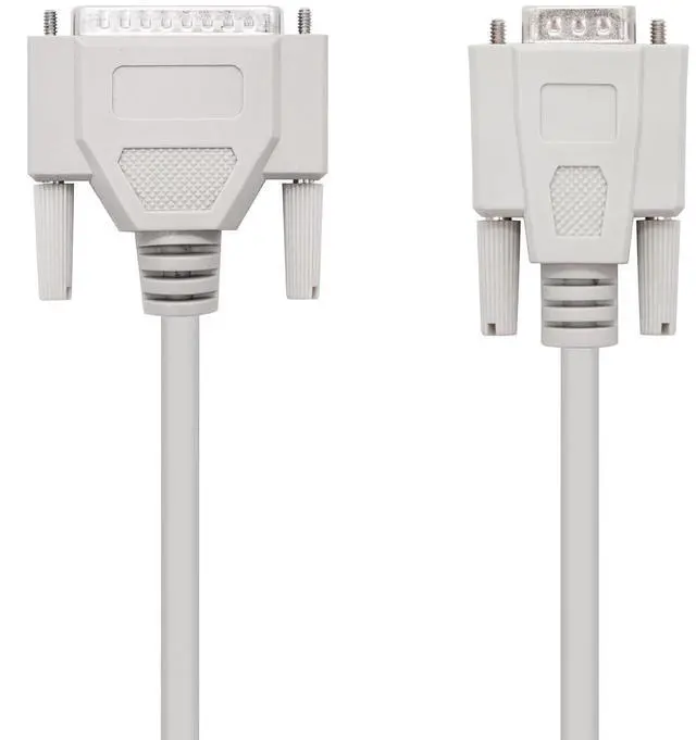 Main image of Blendend Null Modem Serial Cable with DB9 Female to DB25 Male connectors, 1.8 m Length, Ideal for Data Connections Between Devices.