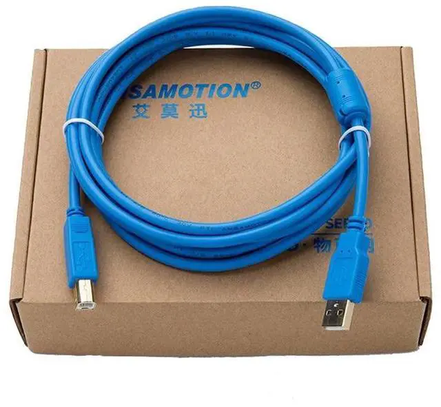 Main image of USB-CP1H for PLC Programming Cable CP1E CP1L CJ2M Series Download Cable Data Cable Blue Gold-Plated Interface 3m
