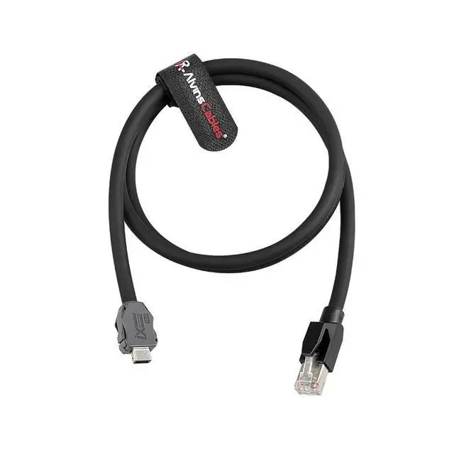 Alt view image 3 of 6 - Alvin's Cables IX Industrial to RJ45 Cat6A Ethernet Cable, IX30G-A-10S-CV(7.0) A Key to RJ45 Male, High Flex Drag-Chain Cable for PLC Machine Vision Industrial Automation Sensor PoE 3m|9.8ft