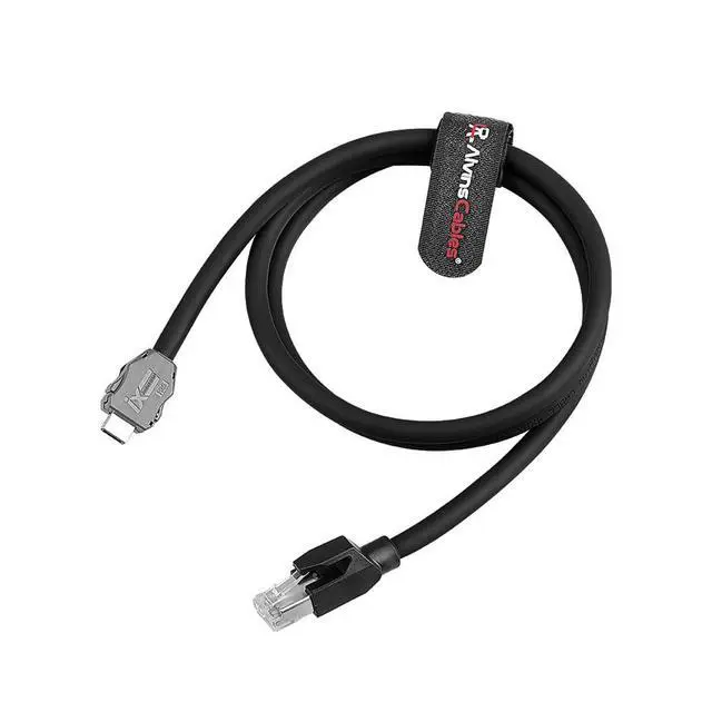 Alt view image 4 of 6 - Alvin's Cables IX Industrial to RJ45 Cat6A Ethernet Cable, IX30G-A-10S-CV(7.0) A Key to RJ45 Male, High Flex Drag-Chain Cable for PLC Machine Vision Industrial Automation Sensor PoE 3m|9.8ft