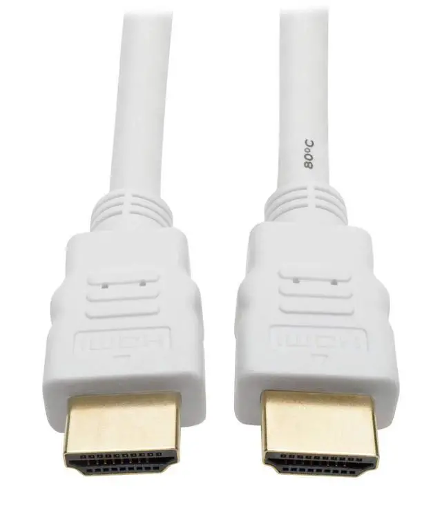 Alt view image 2 of 4 - PremiumCord 4K High Speed HDMI + Ethernet Cable 15 m, Compatible with Video 4K 2160p, Full HD 1080p, Deep Colour, 3D, ARC, HDR, 3X Shielded, 10.2 Gbps, Gold-Plated Connectors, White