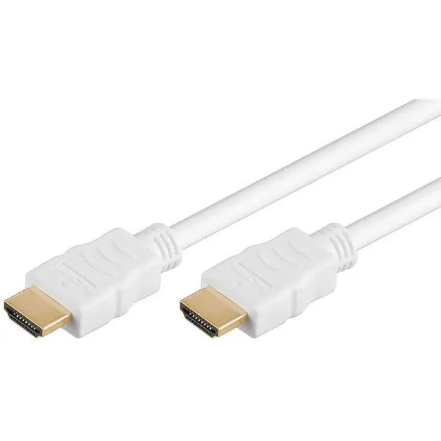 Alt view image 3 of 4 - PremiumCord 4K High Speed HDMI + Ethernet Cable 15 m, Compatible with Video 4K 2160p, Full HD 1080p, Deep Colour, 3D, ARC, HDR, 3X Shielded, 10.2 Gbps, Gold-Plated Connectors, White