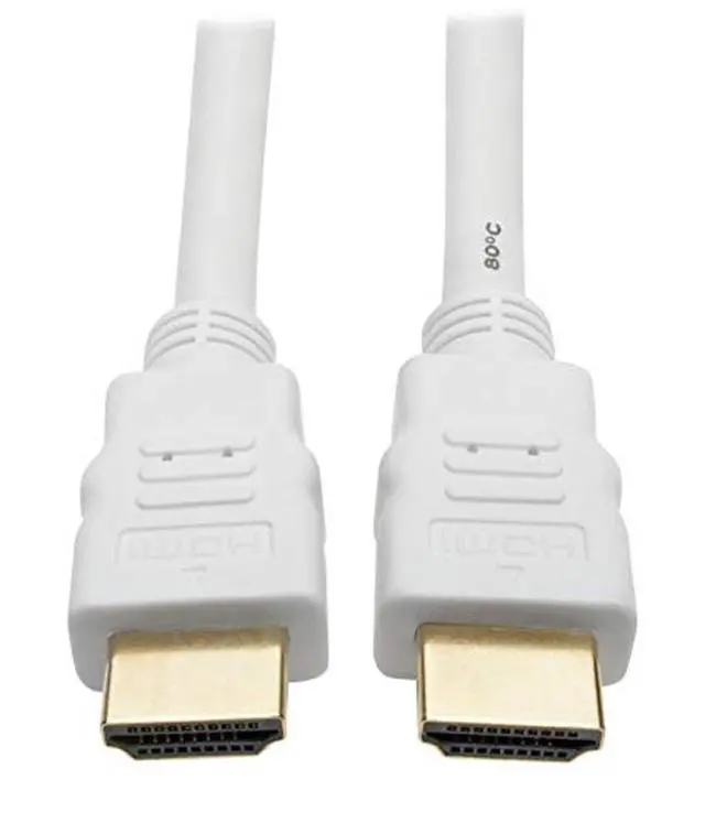 Alt view image 4 of 4 - PremiumCord 4K High Speed HDMI + Ethernet Cable 15 m, Compatible with Video 4K 2160p, Full HD 1080p, Deep Colour, 3D, ARC, HDR, 3X Shielded, 10.2 Gbps, Gold-Plated Connectors, White