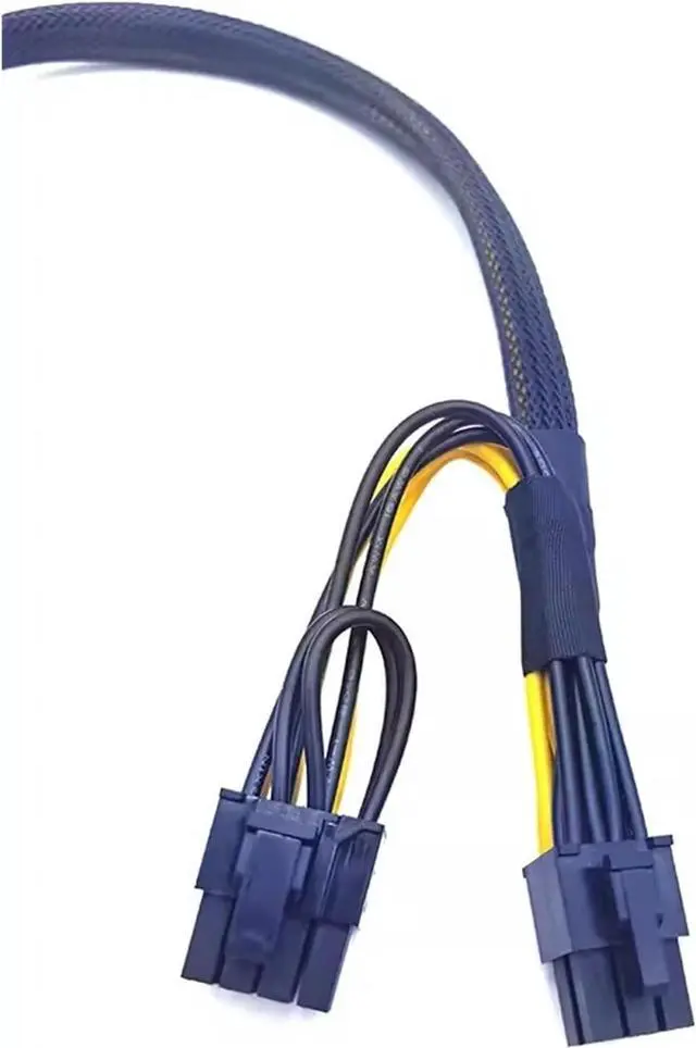 Alt view image 2 of 3 - ZHANGLH Small 8Pin to Standard GPU 6+2Pin with 6Pin Compute Card Power Cable for Server SR650/SR658/655 3090 A100 A40(Option1)