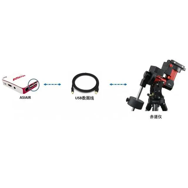 Alt view image 6 of 6 - USB to RJ9 RJ11 4P4C ASIAIR to IOPTRON Equatorial Cable I/O HC Hand Controller for IEQ30 IEQ45 ZEQ25 CEM60 CEM25P CME120-EC(1M)