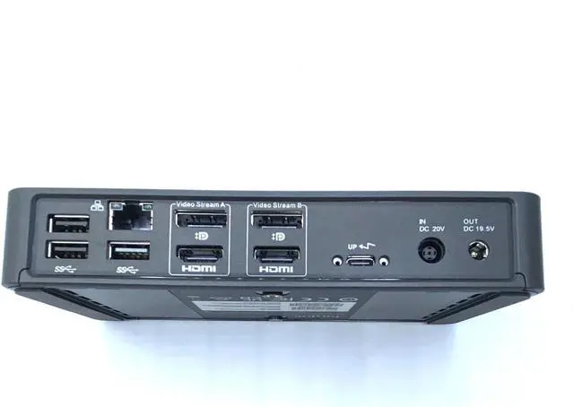 Alt view image 3 of 5 - USB-C Dual 4K Docking Station, Black, 100W Power Delivery, Legacy Power Kit, Multiple Display Support, w/Cables, Adapters