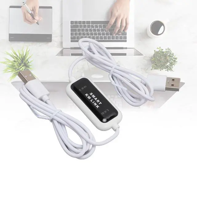 Alt view image 2 of 7 - Bewinner Keyboard, Mouse Share Sync Data Cable, for Smart KM PC to PC File Transfer, with Copy Computer Cable