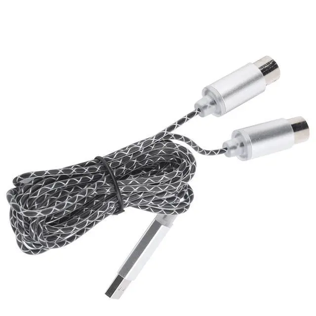Alt view image 5 of 7 - MIDI Cable Transfer USB TPE Sheath Electronic Piano Editing Connection Line Music Synthesizer Compatible