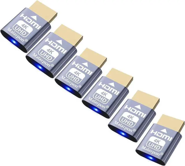 Main image of HDMI Dummy Plug fit-Headless Display Emulator DDC EDID Headless Ghos with Windows Mac OSX Linux Great for Graphics Acceleration Support 3840x2160@60Hz 6P
