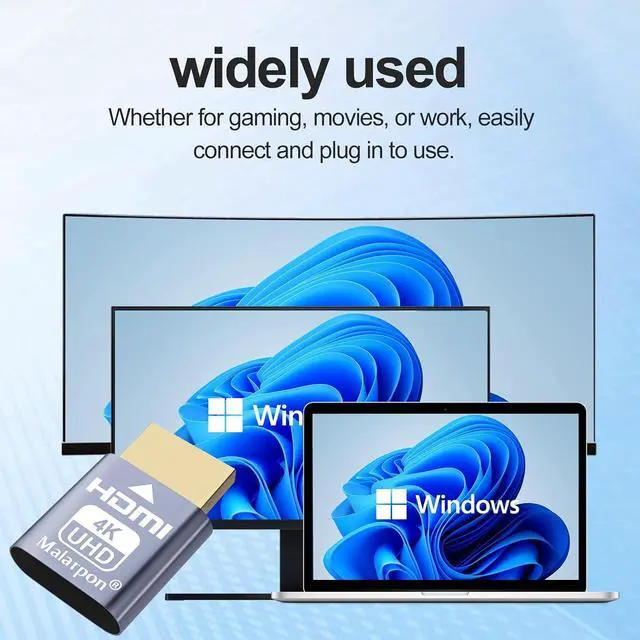 Alt view image 5 of 7 - HDMI Dummy Plug fit-Headless Display Emulator DDC EDID Headless Ghos with Windows Mac OSX Linux Great for Graphics Acceleration Support 3840x2160@60Hz 6P