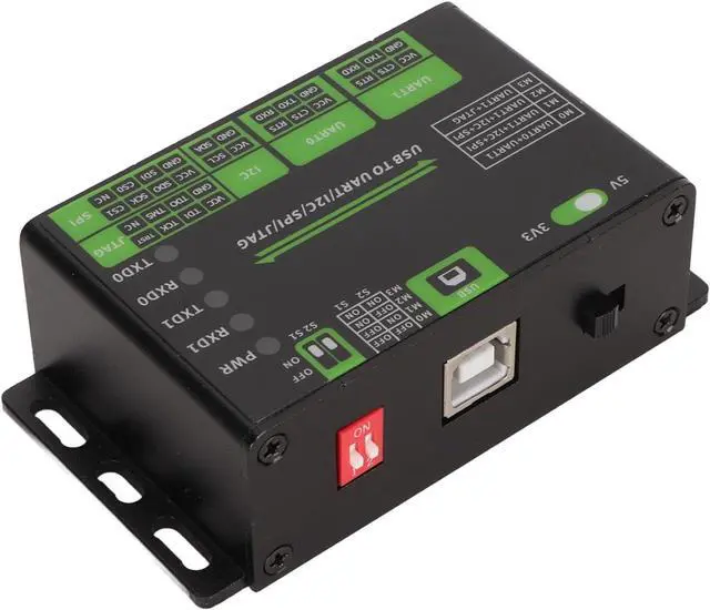 Alt view image 6 of 7 - USB to UART I2C SPI JTAG Converter, 3.3V/5V, Aluminium Alloy Shell, Industrial USB Converter, Isolated I2C, SPI Interface, for Linux, ACOGEDORQW6I51XG8Z