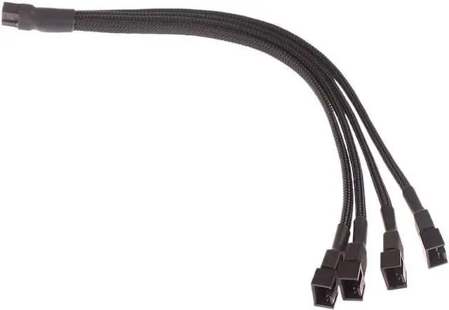 Main image of 1 Fan Distributor Cable 4-pin Adapter Cable 1 to 1 2 3 4 Computer CPU Fan Distributor PC Extension Power Cord Accessories(1 to 4)
