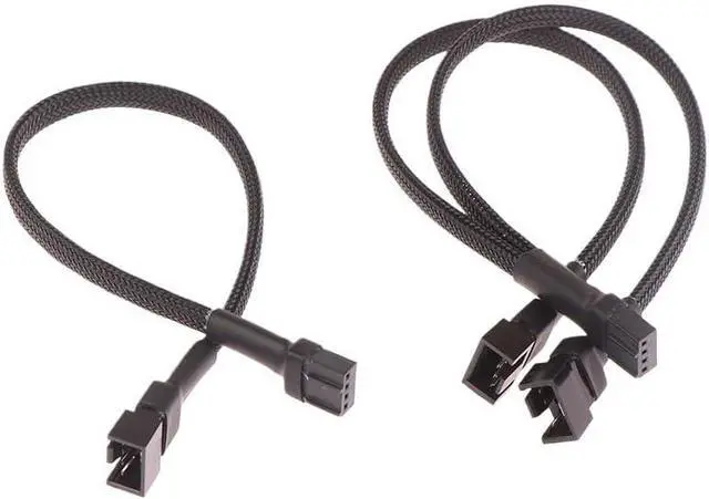 Alt view image 2 of 6 - 1 Fan Distributor Cable 4-pin Adapter Cable 1 to 1 2 3 4 Computer CPU Fan Distributor PC Extension Power Cord Accessories(1 to 4)
