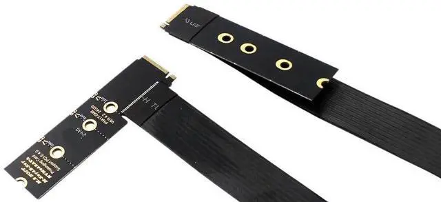 Main image of PCle4.0 M.2 NVMe SSD Extension Cable Sol*/id Drive Riser Card for M.2 2230 2242 2260 2280 SSD(1 Pcs,L-Straight)